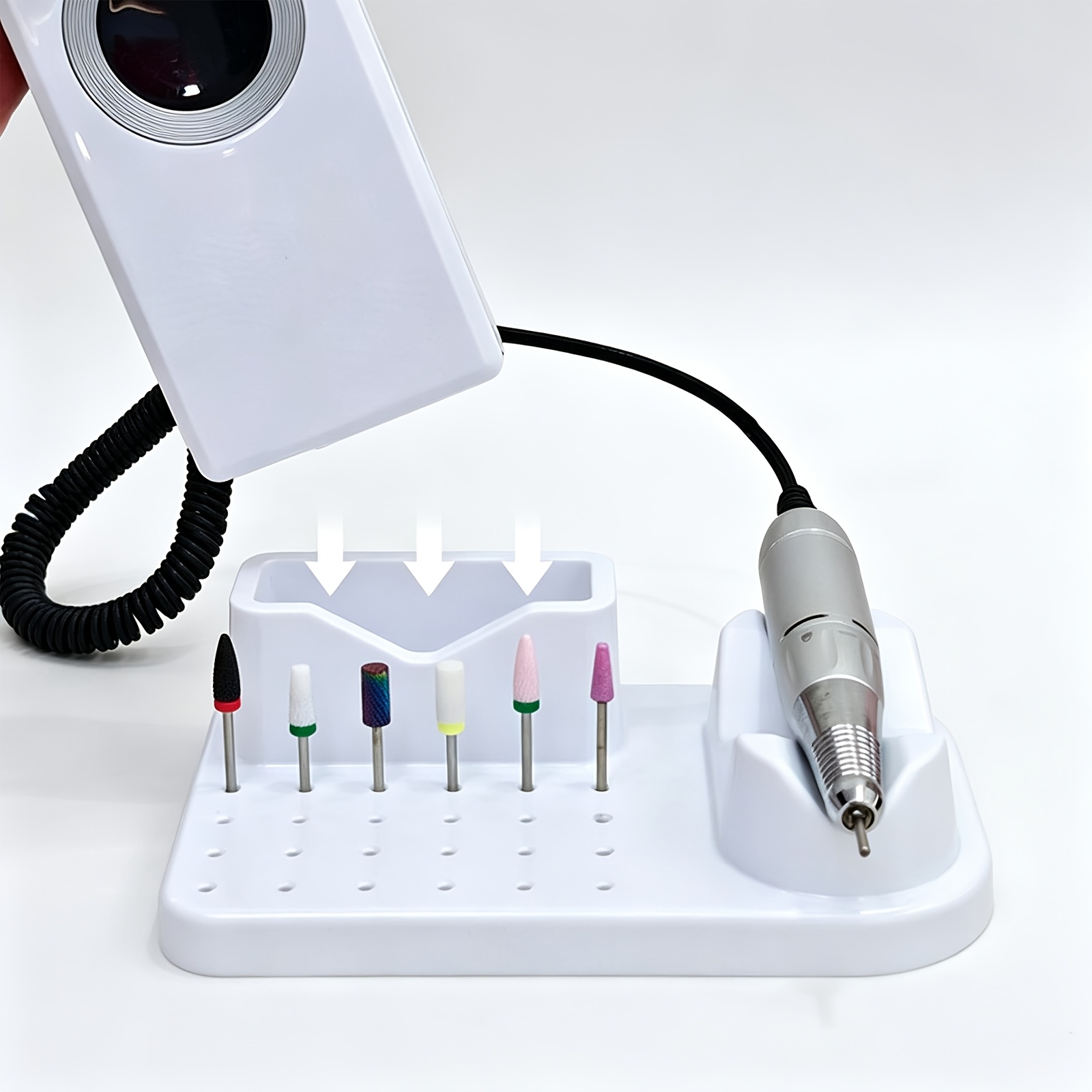 Nail Drill Machine - حامل ومنظم لقطع أظافر الحفر، قاعدة