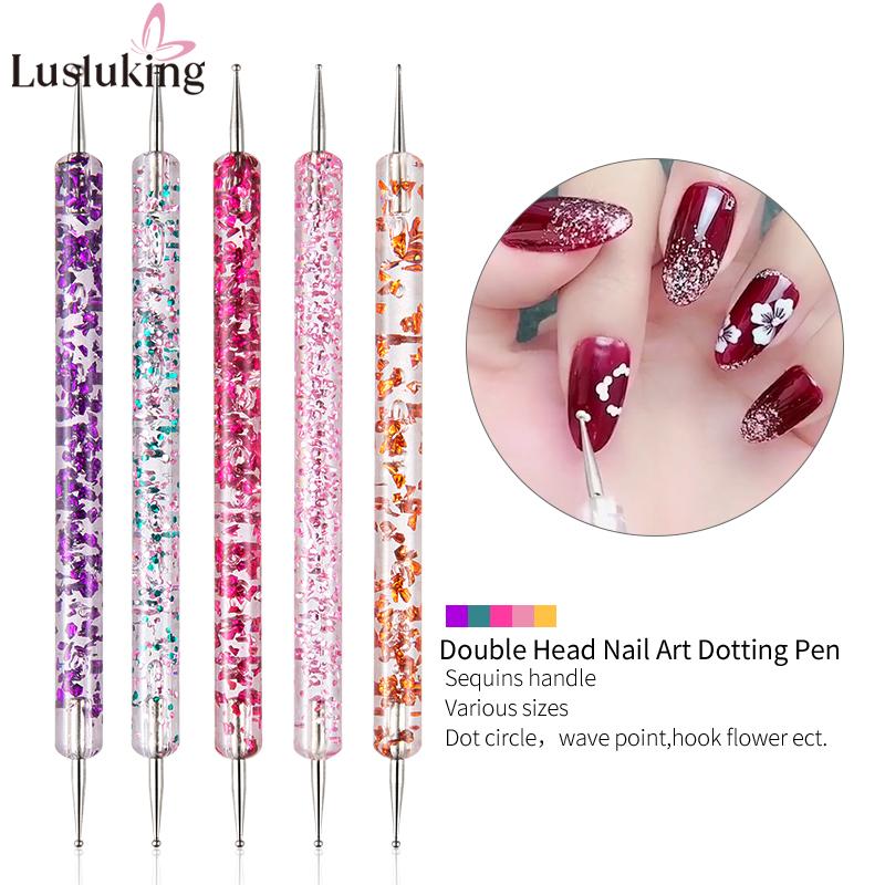 Nail Art Ombre - مانيكير مجموعات فرش التنقيط القلم الاكريليك