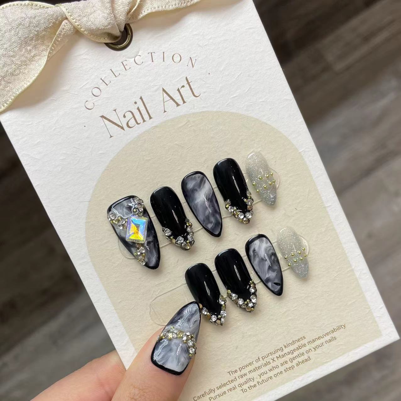 أظافر مزيفة أظافر صناعية أوروب - مراجعة Nail Art Press On وسعره