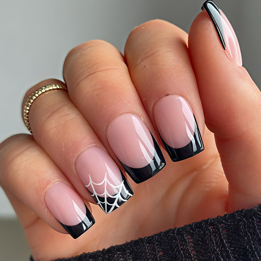 24 قطعة من أظافر الهالوين الاص - مراجعة Nail Art Pink وسعره