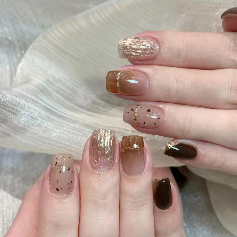 10 قطع من الأظافر الاصطناعية ا - مراجعة Nail Art Press On وسعره