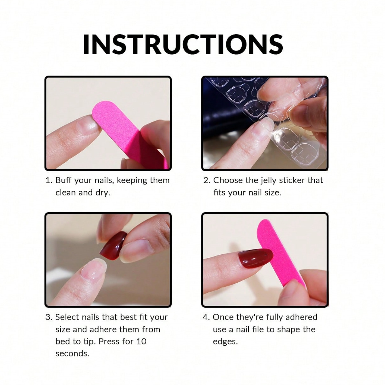 10 قطع من الأظافر الاصطناعية م - مراجعة Nail Art Pink وسعره