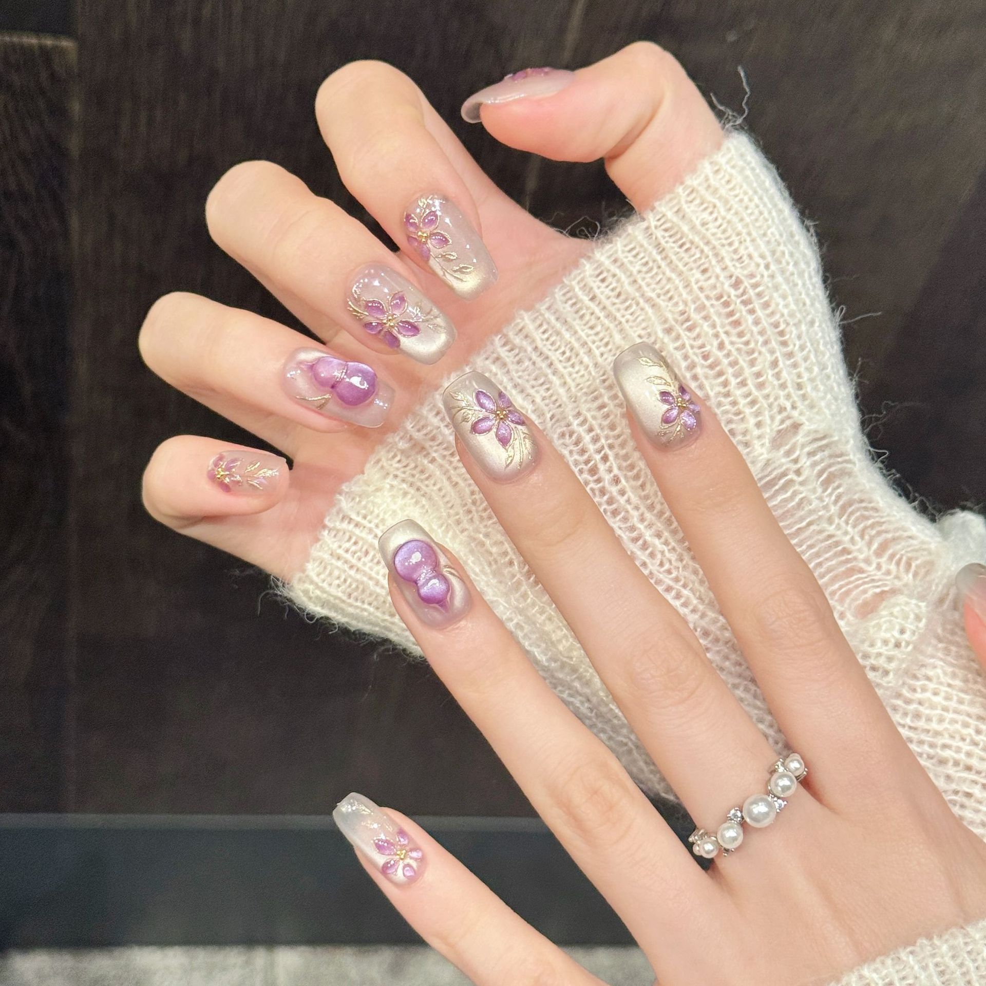 10 قطع من الأظافر الاصطناعية ا - مراجعة Nail Art Press On وسعره