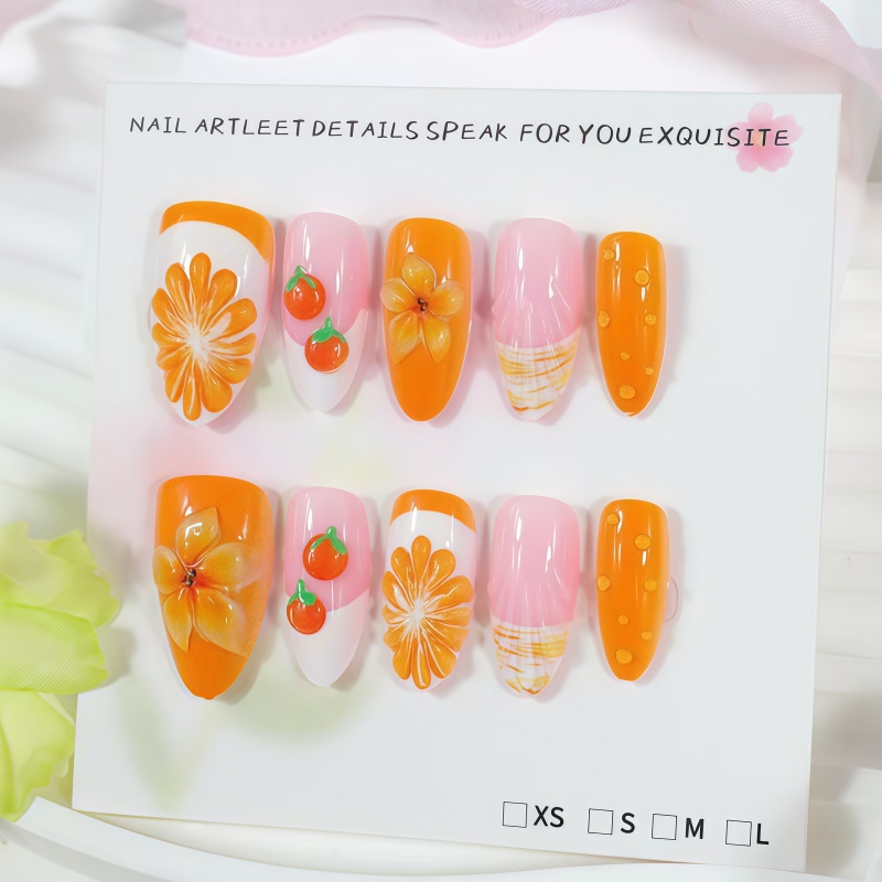 2026 جديد 30 قطعة أظافر صناعية - مراجعة Nail Art Orange وسعره