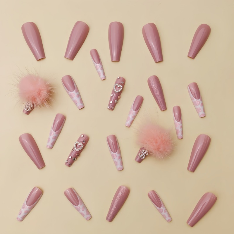 24 قطعة مربع طويل جدًا اضغط عل - مراجعة Nail Art Press On وسعره
