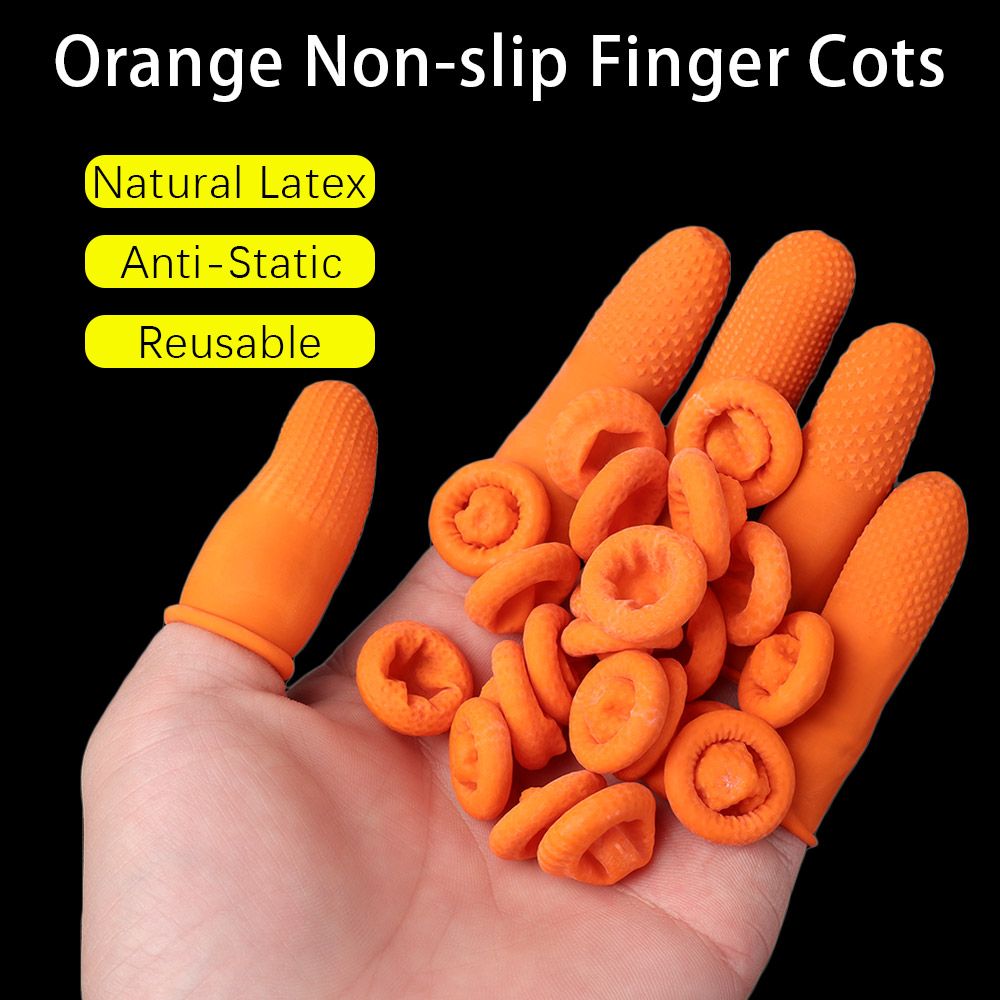 100 قطعة من قفازات الأظافر الم - مراجعة Nail Art Orange وسعره